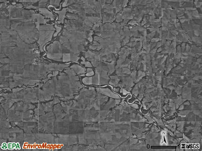 Little Blue township, Kansas satellite photo by USGS