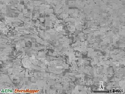 Powhattan township, Kansas satellite photo by USGS
