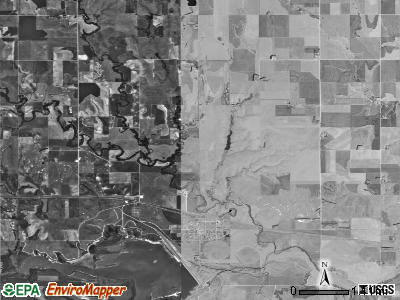 Kirwin township, Kansas satellite photo by USGS