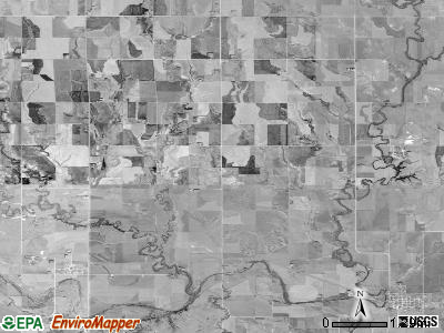 Harvey township, Kansas satellite photo by USGS