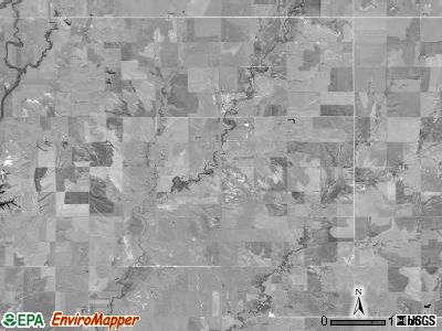 Banner township, Kansas satellite photo by USGS