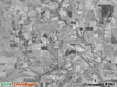 Belmont township, Kansas satellite photo by USGS