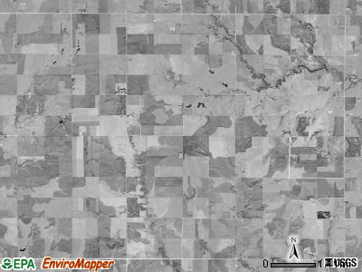 Crystal Plains township, Kansas satellite photo by USGS
