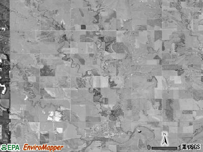 Logan township, Kansas satellite photo by USGS