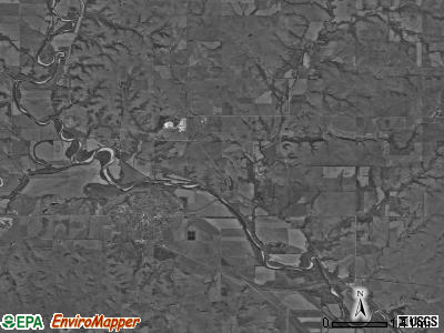 Blue Rapids City township, Kansas satellite photo by USGS