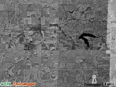 Home township, Kansas satellite photo by USGS