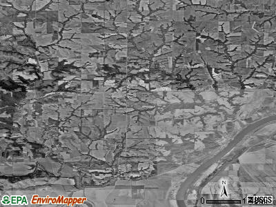 Wayne township, Kansas satellite photo by USGS