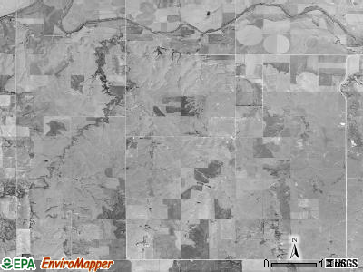 Dor township, Kansas satellite photo by USGS