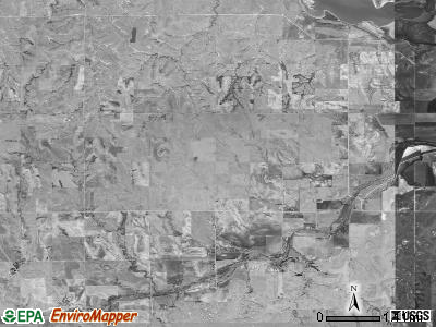 Bow Creek township, Kansas satellite photo by USGS