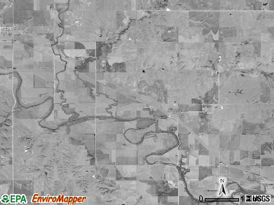 Harlan township, Kansas satellite photo by USGS