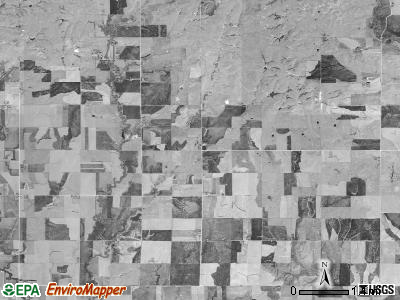 Erving township, Kansas satellite photo by USGS