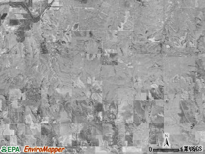 Rushville township, Kansas satellite photo by USGS
