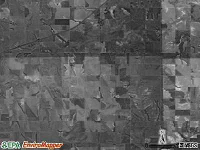Lyon township, Kansas satellite photo by USGS