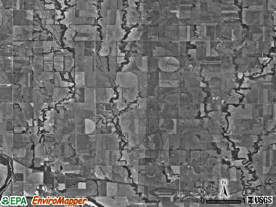 Clifton township, Kansas satellite photo by USGS