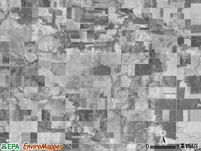 Prairie township, Kansas satellite photo by USGS