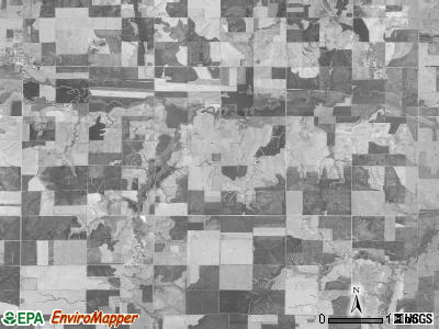 Allen township, Kansas satellite photo by USGS