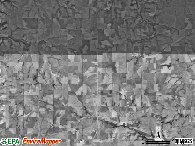 Cottage Hill township, Kansas satellite photo by USGS