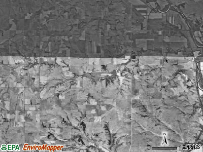 Blue Rapids township, Kansas satellite photo by USGS