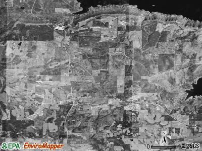 Center Post township, Arkansas satellite photo by USGS