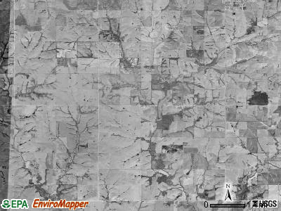 Red Vermillion township, Kansas satellite photo by USGS