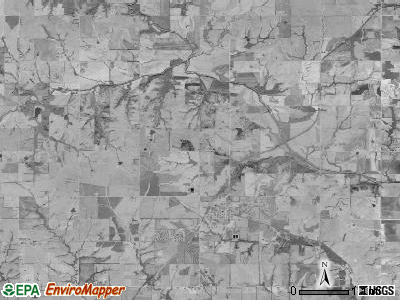 Whiting township, Kansas satellite photo by USGS