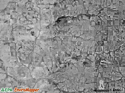 Grasshopper township, Kansas satellite photo by USGS