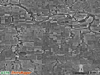 Shirley township, Kansas satellite photo by USGS