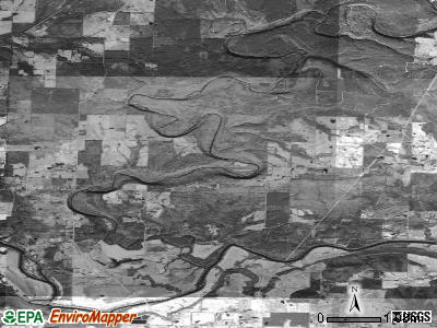 McJester township, Arkansas satellite photo by USGS