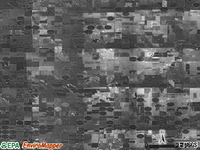 Voltaire township, Kansas satellite photo by USGS