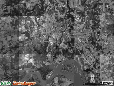 Spadra township, Arkansas satellite photo by USGS