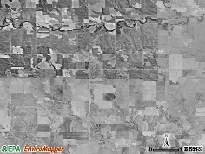 Pioneer township, Kansas satellite photo by USGS