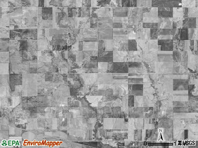 Solomon Rapids township, Kansas satellite photo by USGS