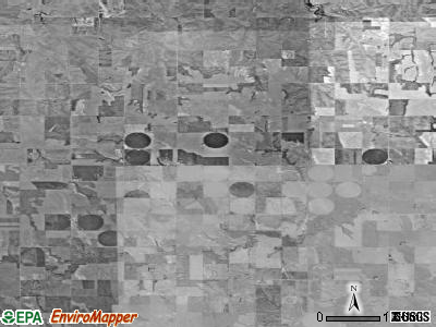 Allodium township, Kansas satellite photo by USGS