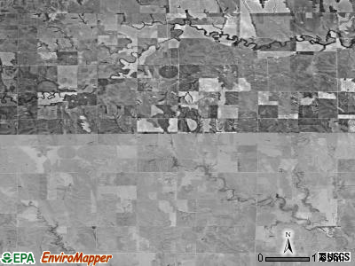 Graham township, Kansas satellite photo by USGS