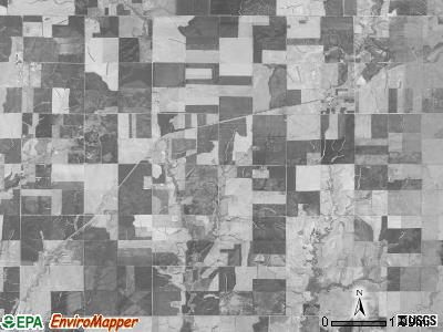 Lulu township, Kansas satellite photo by USGS
