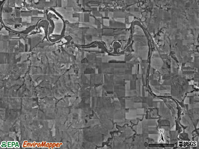 Mulberry township, Kansas satellite photo by USGS