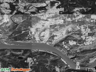 Wallace township, Arkansas satellite photo by USGS