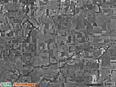 Nelson township, Kansas satellite photo by USGS