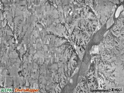 Swede Creek township, Kansas satellite photo by USGS