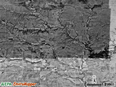 Mill Creek township, Kansas satellite photo by USGS