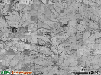 Soldier township, Kansas satellite photo by USGS