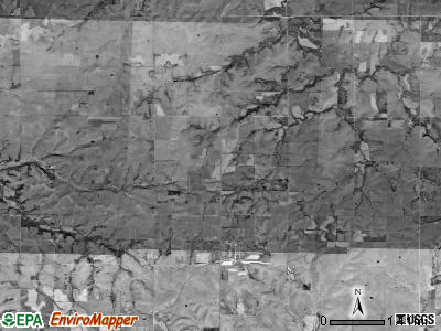 Clear Creek township, Kansas satellite photo by USGS