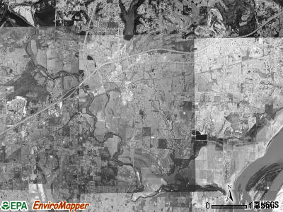 Alma township, Arkansas satellite photo by USGS