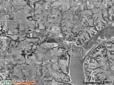 Jackson township, Kansas satellite photo by USGS