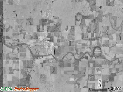 Penn township, Kansas satellite photo by USGS