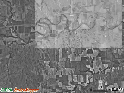 Sumner township, Kansas satellite photo by USGS