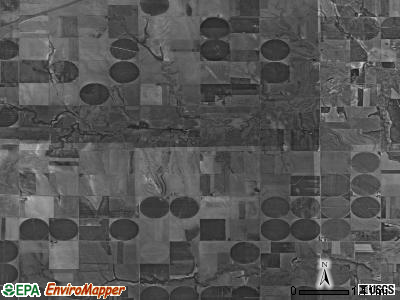 Bloomfield township, Kansas satellite photo by USGS