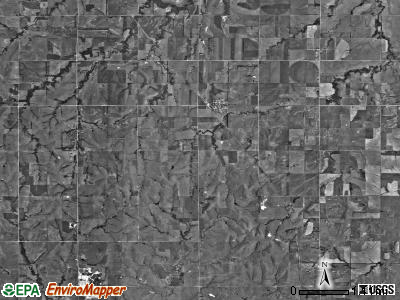 Aurora township, Kansas satellite photo by USGS