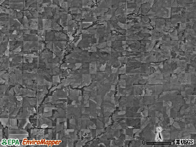 Hayes township, Kansas satellite photo by USGS