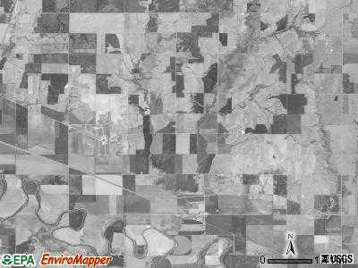 Asherville township, Kansas satellite photo by USGS